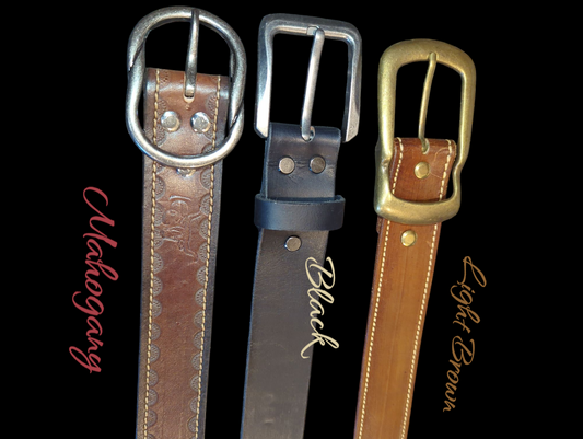 Gürtel aus pflanzlich gegerbtem Leder