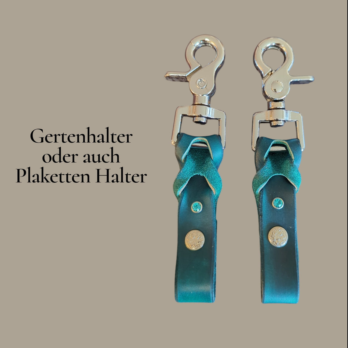 Geflochtener Gertenhalter /Plakettenhalter "James"