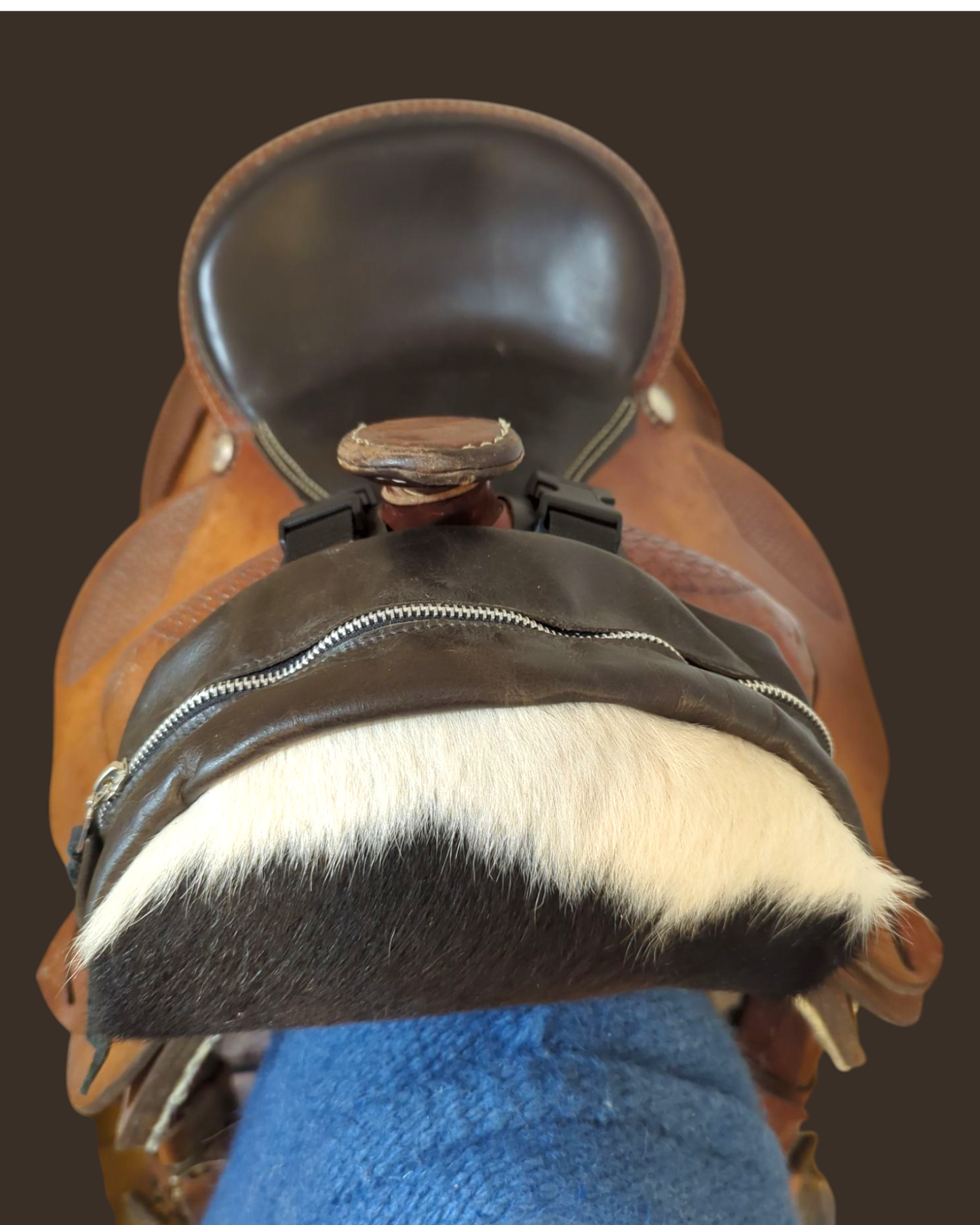 Pommel Bag Western Kuhfell