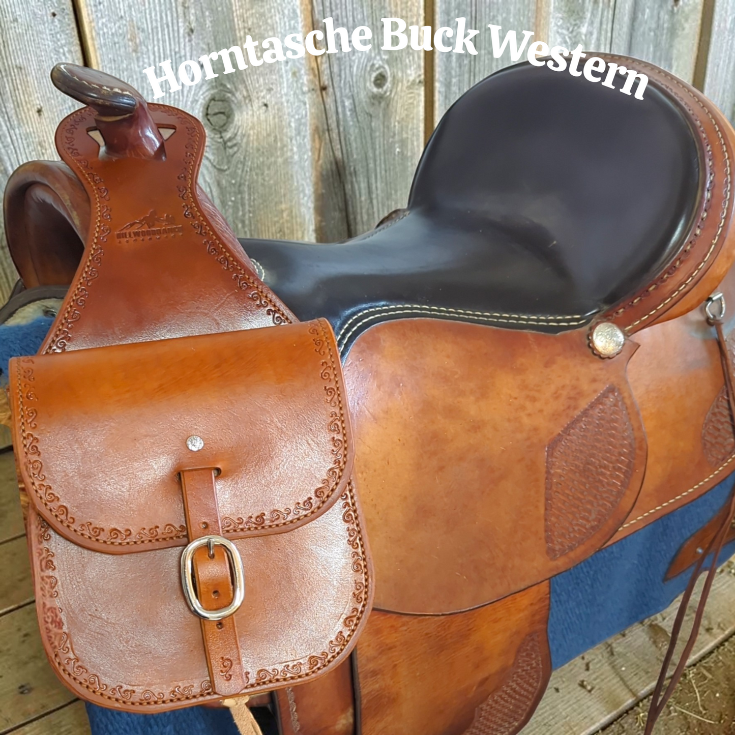 Große Horntasche"Buck" für den Westernsattel