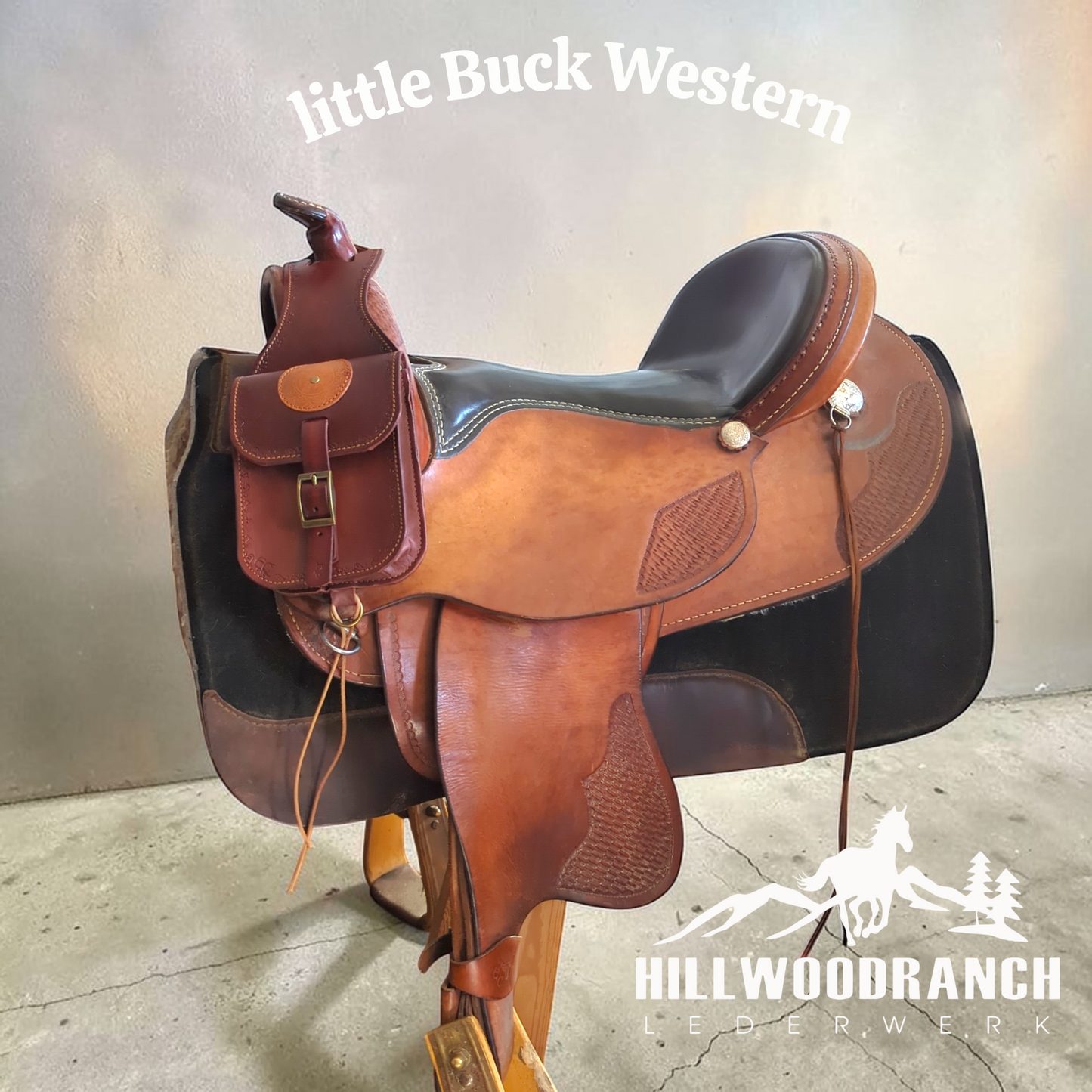 Kleine Horntasche "little Buck" für den Westernsattel