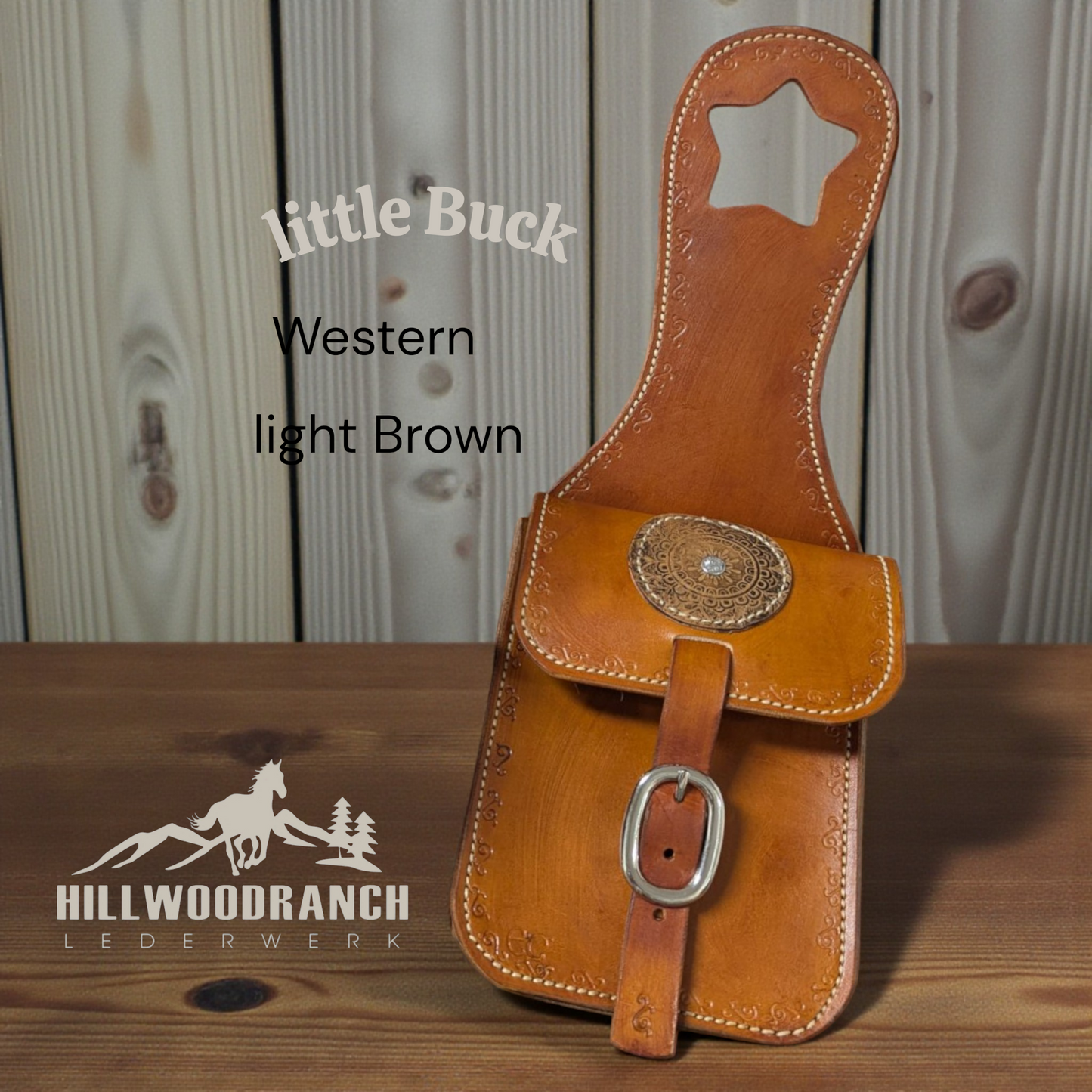 Kleine Horntasche "little Buck" für den Westernsattel
