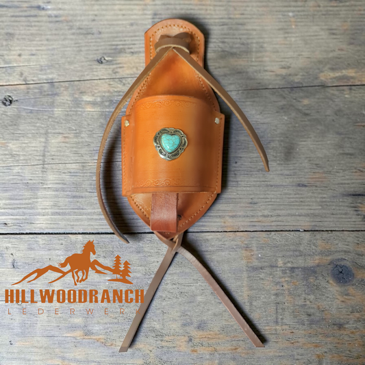 Kleiner Flaschenhalter mit Clip für Gürtel und Sattel