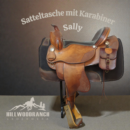Kleine Satteltasche "Sally" mit Karabiner für alle Sattelarten