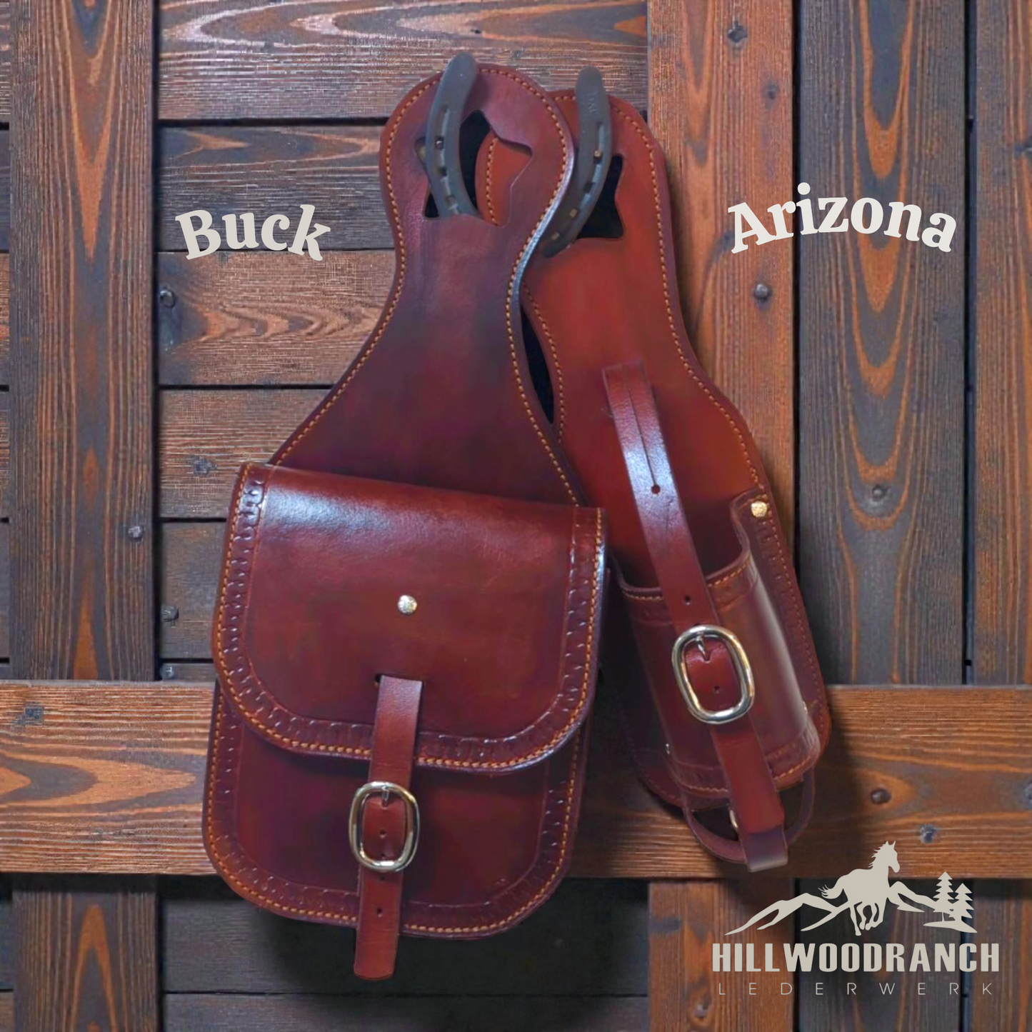 Große Horntasche"Buck" für den Westernsattel