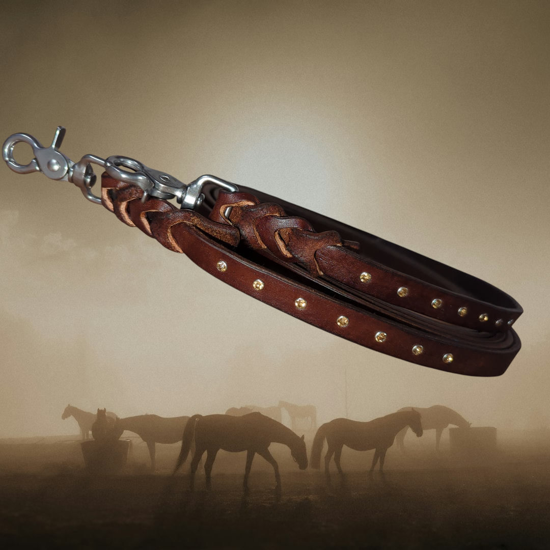 Open Reins "Harmony"  Westernzügel offen mit Strass-Steinen