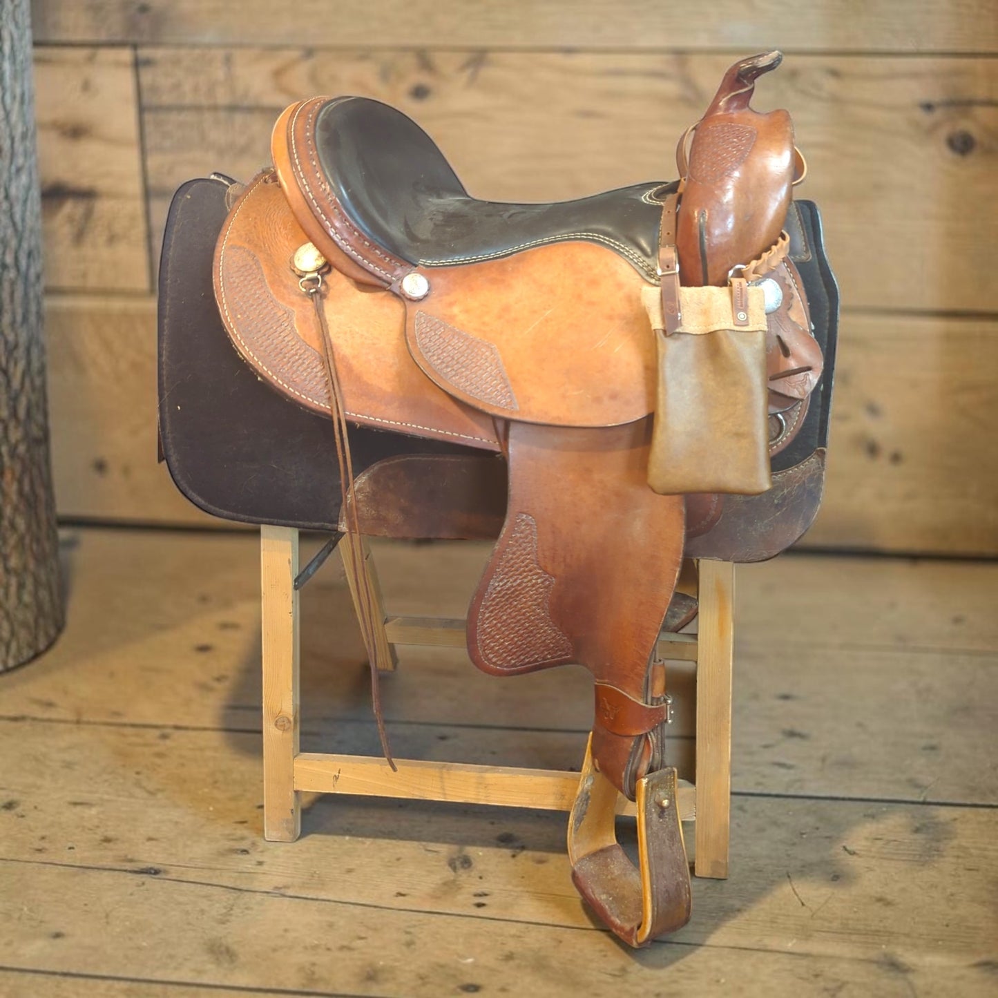 Handytasche für den Westernsattel "Rose"