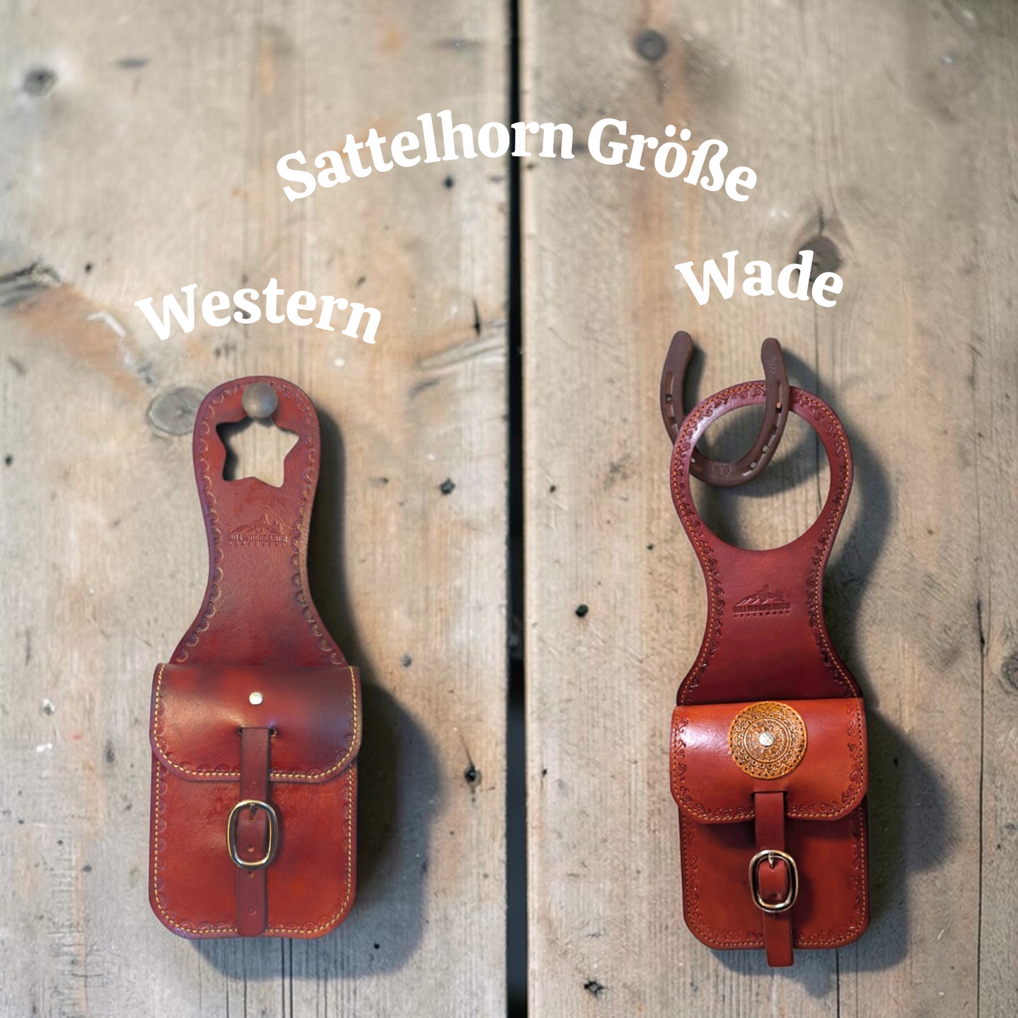 Große Horntasche"Buck" für den Westernsattel