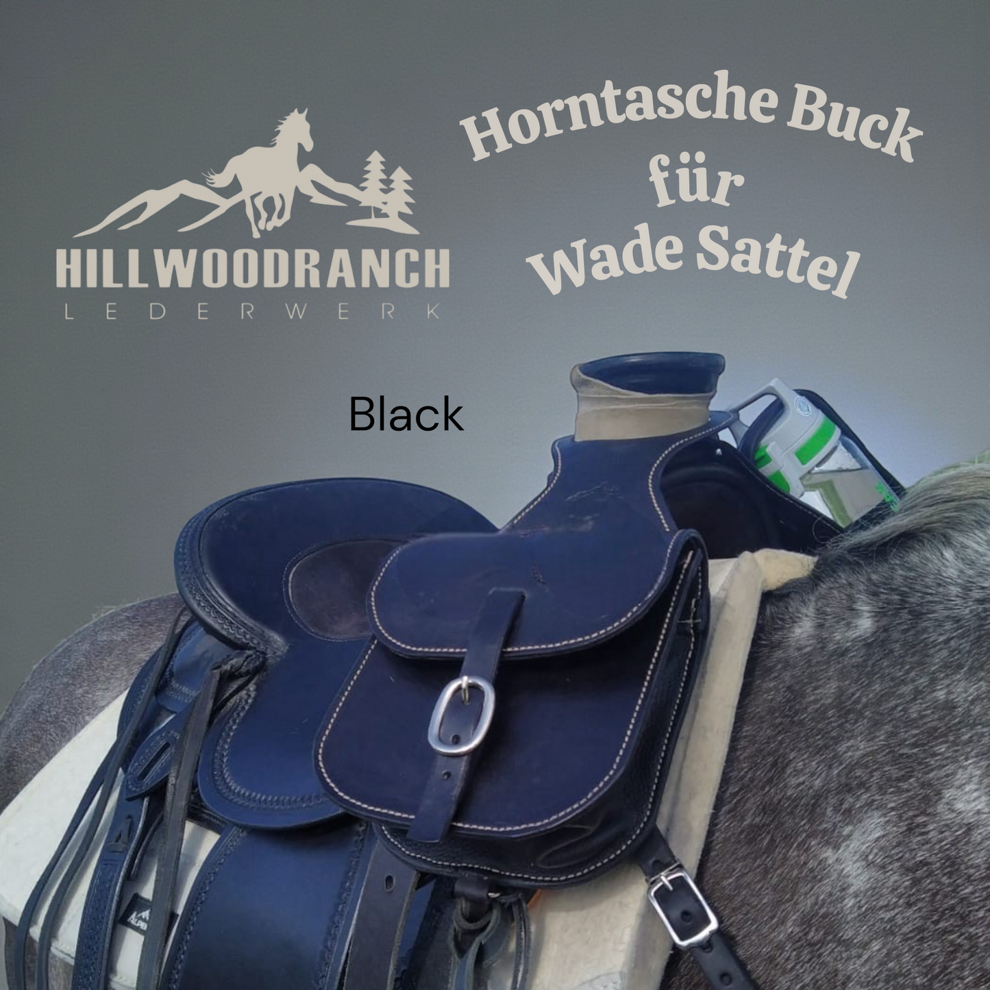 Große Horntasche"Buck" für den Westernsattel