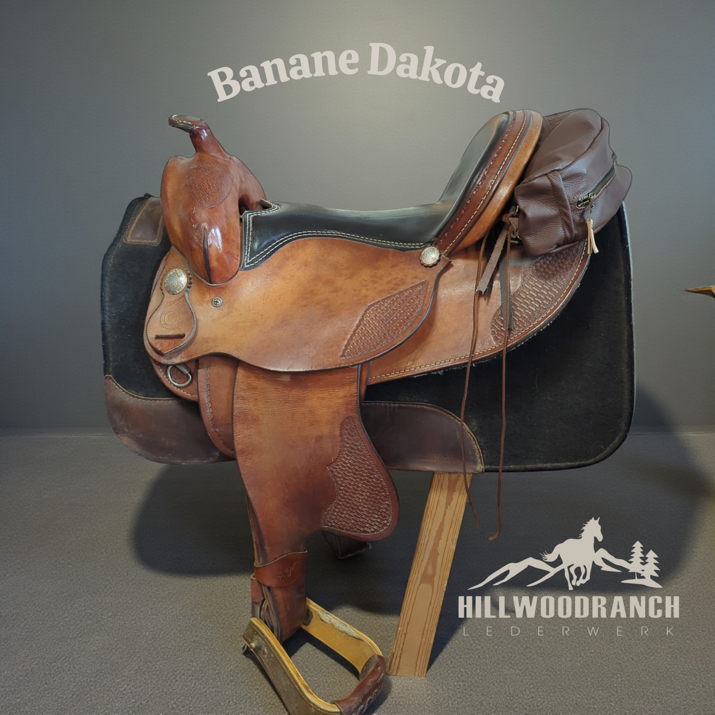 Bananentasche "Dakota" für viele Sattelarten geeignet