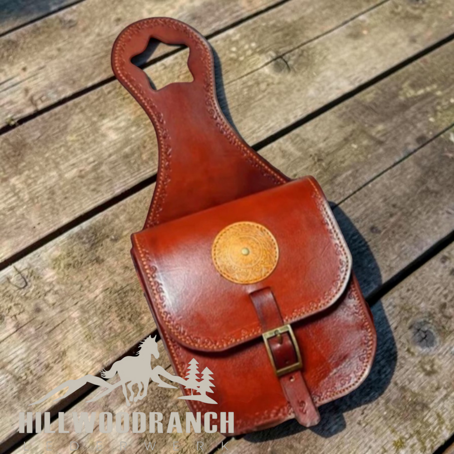 Große Horntasche"Buck" für den Westernsattel