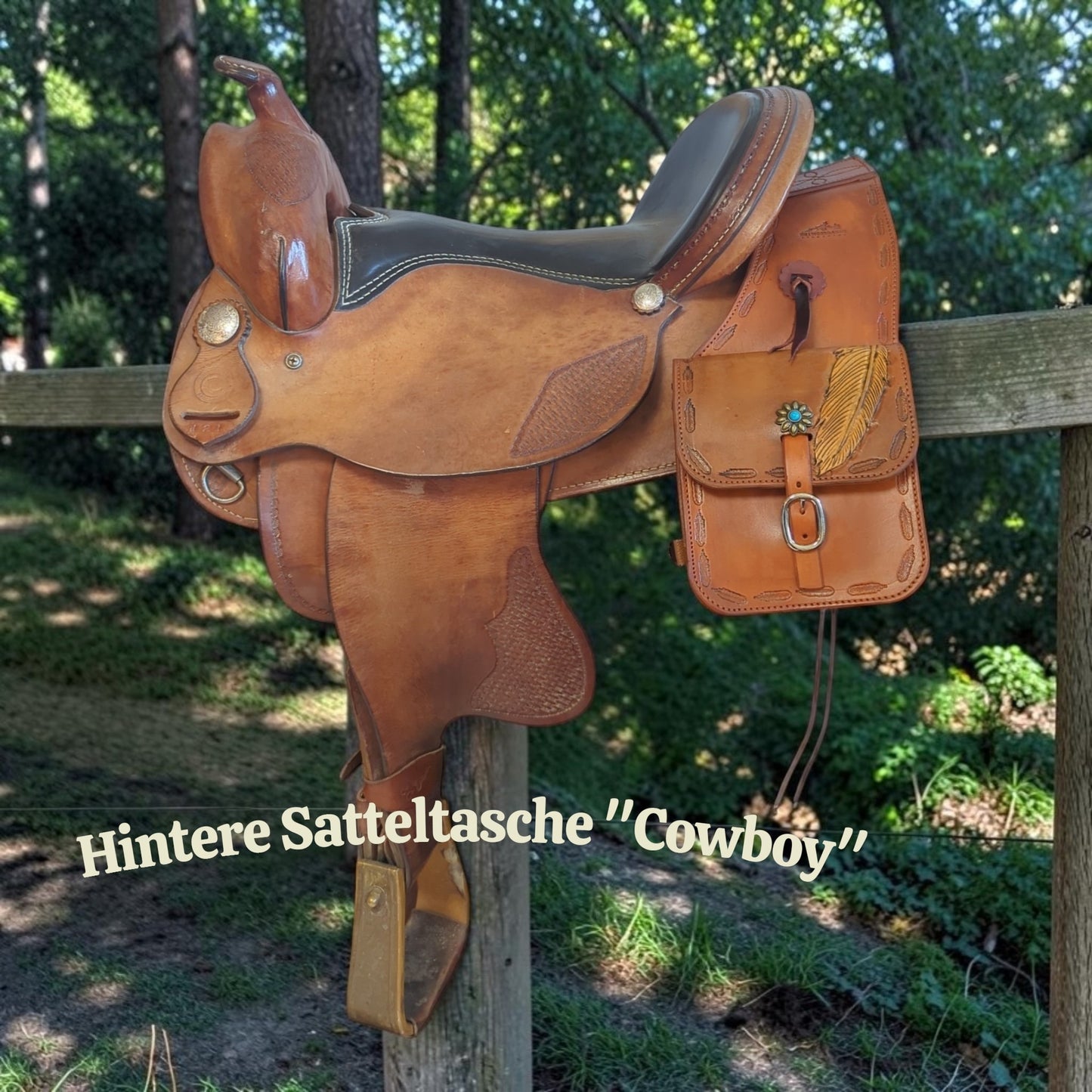 Hintere Satteltasche "Cowboy"