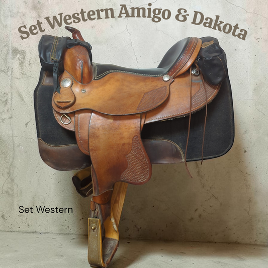 Set Western "Amigo & Dakota" (Pommel Bag und Banane)
